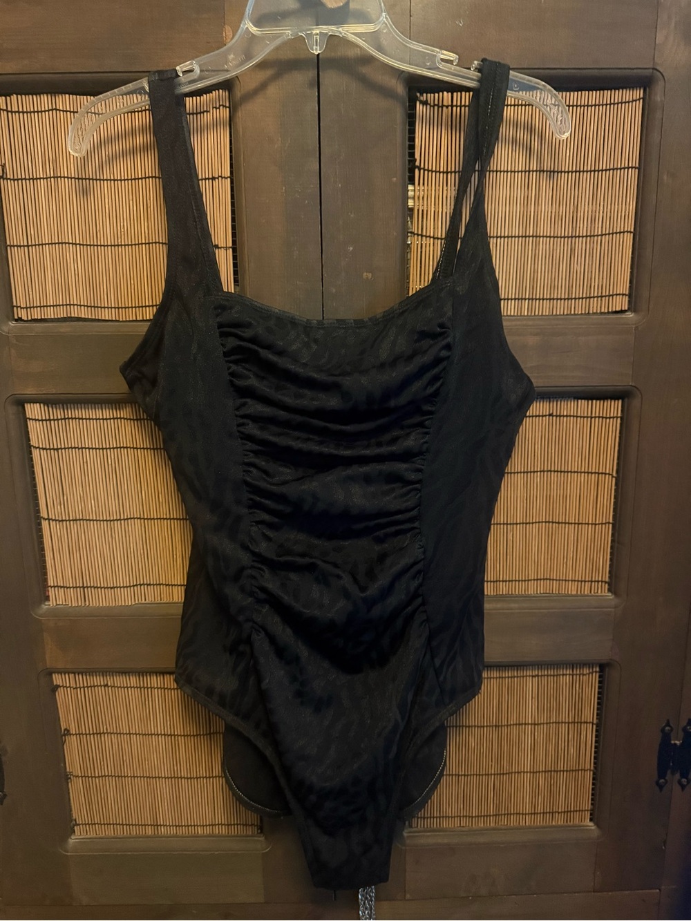 VIA MARINA Black Ruched One-Piece Swimwear